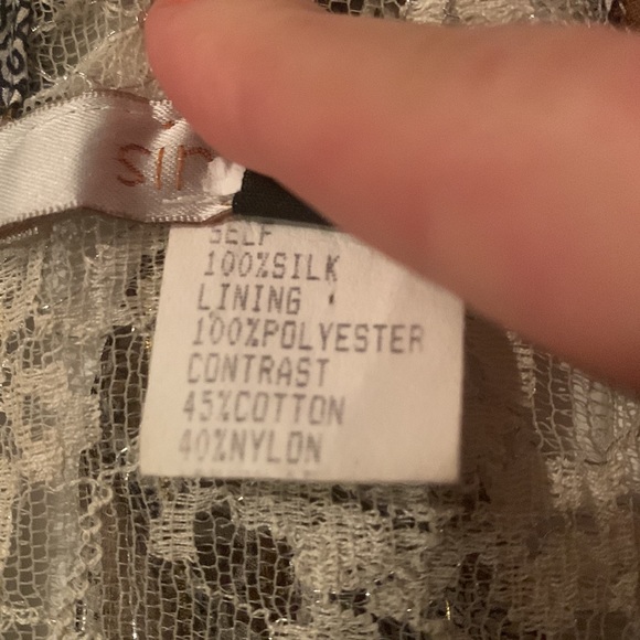 Single Dress calico silk dress, size XS - Picture 6 of 7